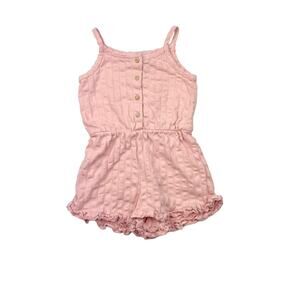 Zara Pink Textured Romper